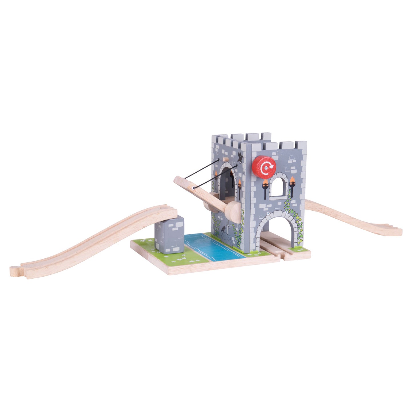 Bigjigs houten rails - ophaalbrug