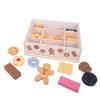 Caja de madera BigJigs con galletas