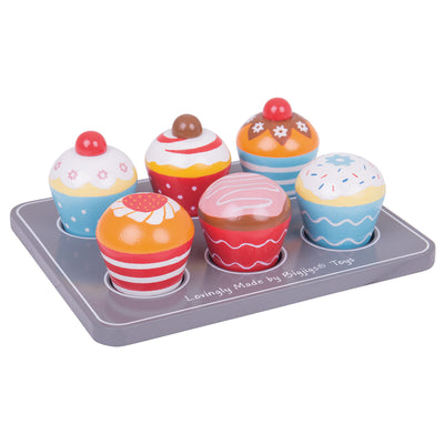 Juego de muffin de madera bigjigs