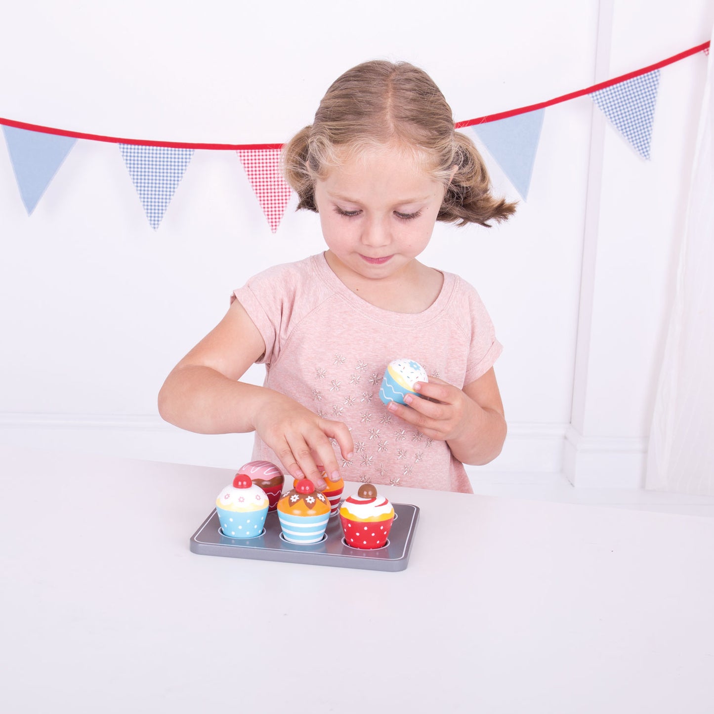 Juego de muffin de madera bigjigs