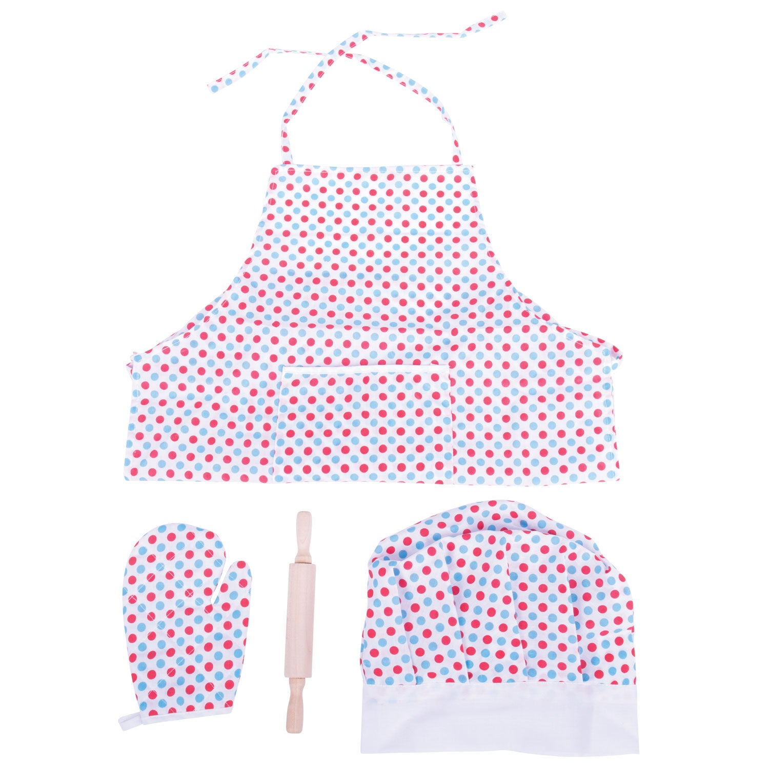 Juego de cocina del chef bigjigs estirado