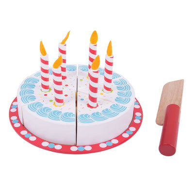 Torta di compleanno in legno di bigjigs