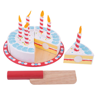 Torta di compleanno in legno di bigjigs