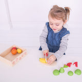 Bigjigs wooden box with cutting window - afbeelding 2