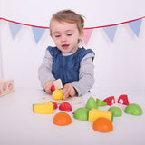 Bigjigs wooden box with cutting window - afbeelding 3