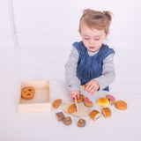 Bigjigs Box in legno con taglio del pane, 17dlg. - afbeelding 2
