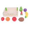 Bigjigs houten kistje met fruit, 9dlg.