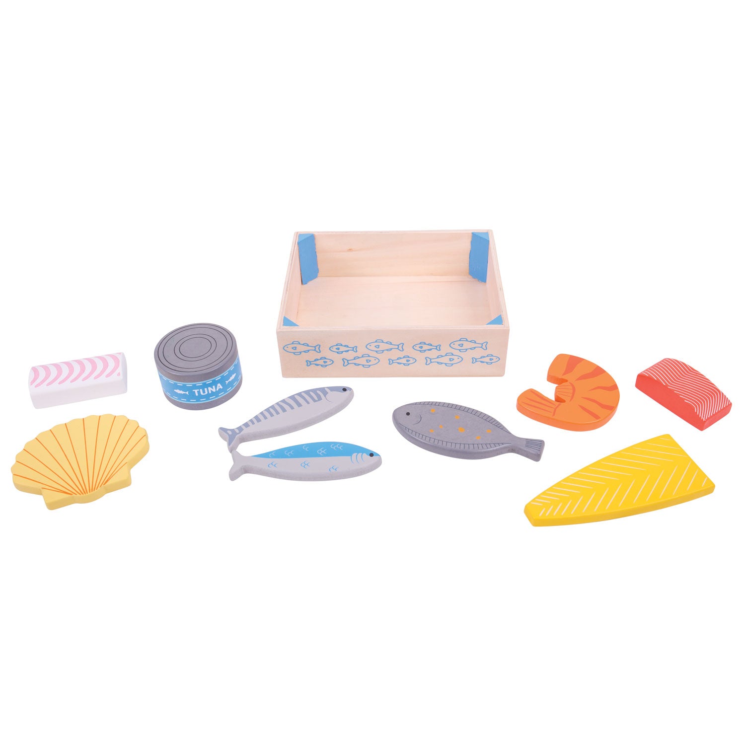 Bigjigs Box in legno con pesce