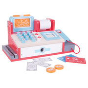 Bigjigs Houten Kassa met Scanner, 30dlg. - afbeelding 1