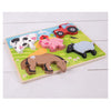 Puzzle in legno Bigjigs Farm, 5 pezzi.