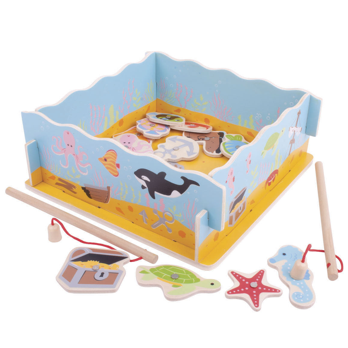 BigJigs Wooden Magnetic Fish Game
