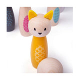 Bigjigs wooden cone game animal figures - afbeelding 3