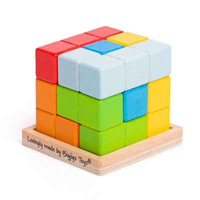 Bigjigs Lock-A-cube Kubus rompecabezas