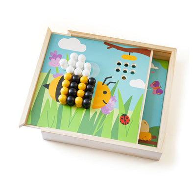 Bigjigs Wooden Insteekmozaiek Game Garden