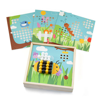 Bigjigs Wooden InstaekMozaiek Game Garden