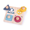Bigjigs noppenpuzzel bosdieren - fsc 100%