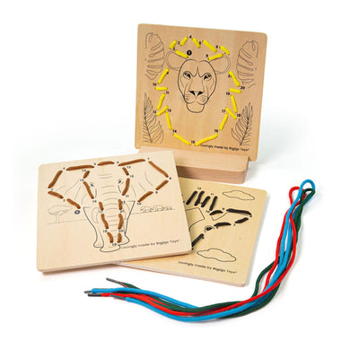 Bigjigs Wooden Road Road en Number Jungle, 8dlg.