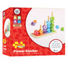 Bigjigs Wooden Stacking Game Flowers, 16dlg.