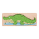 Bigjigs houten telpuzzel krokodil, 10st.