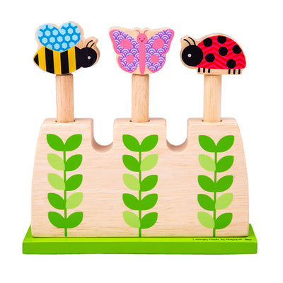 Bigjigs Wooden Garden Pop Up Dieren