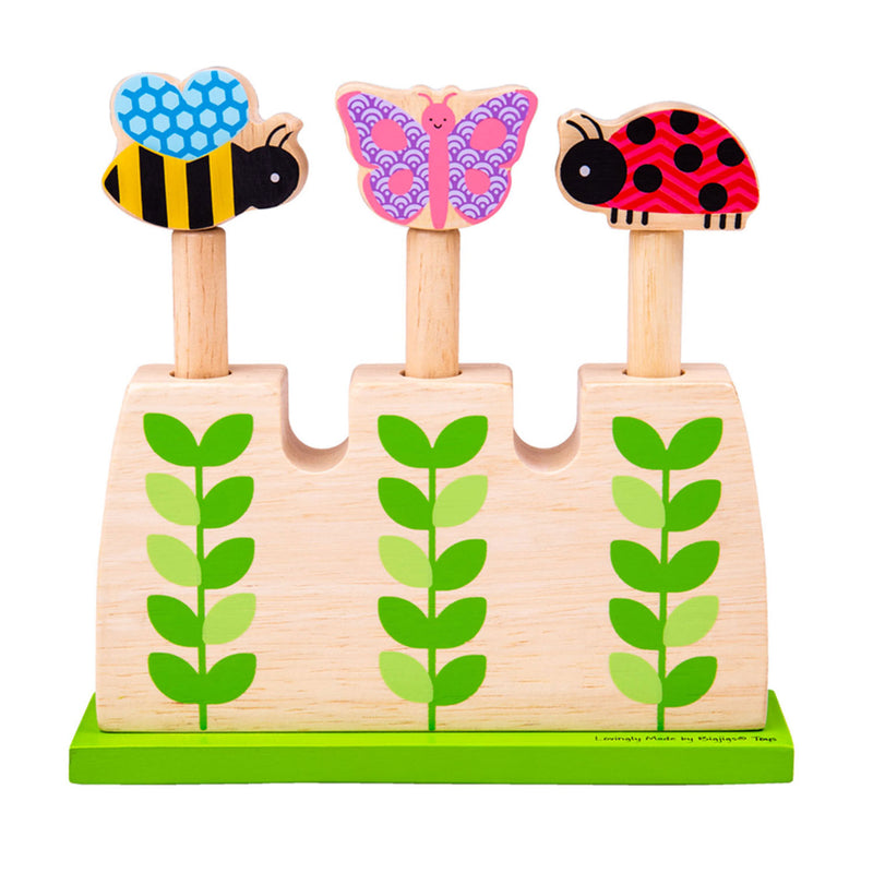 Bigjigs Garden de madera emergente Dieren