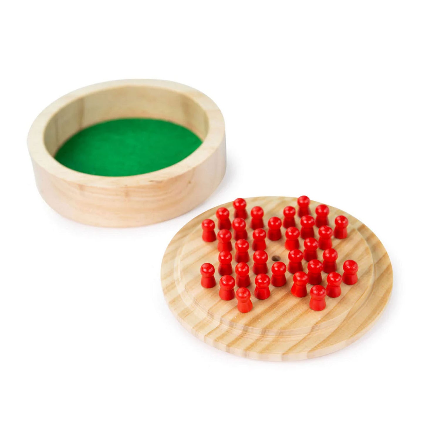 Bigjigs mini solitario game in legno