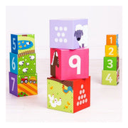 Bigjigs boerderij stapeltoren, 10dlg. - afbeelding 4