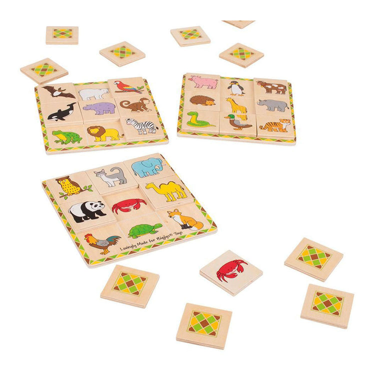 Bigjigs madera dieren lotto