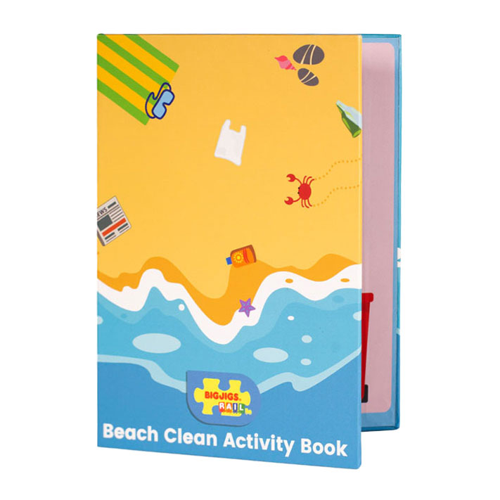 Bigjigs Treno in legno Set Sea Coast Clean Up, 70dlg.
