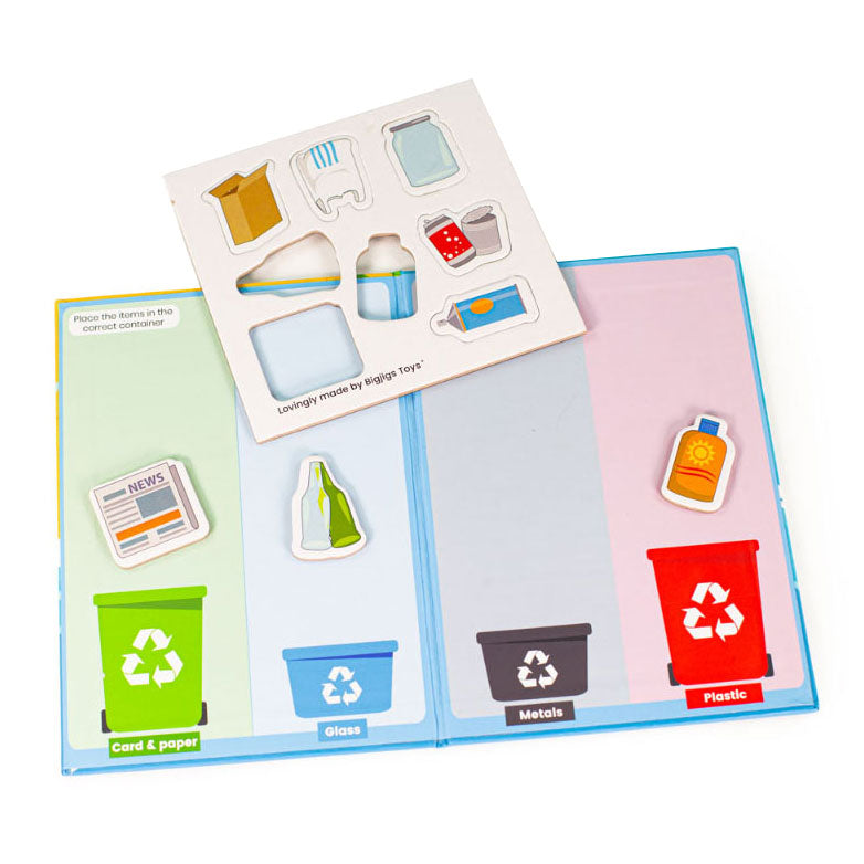 Bigjigs Treno in legno Set Sea Coast Clean Up, 70dlg.