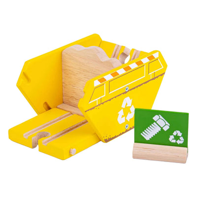 Contenitore per il riciclaggio in legno Bigjigs