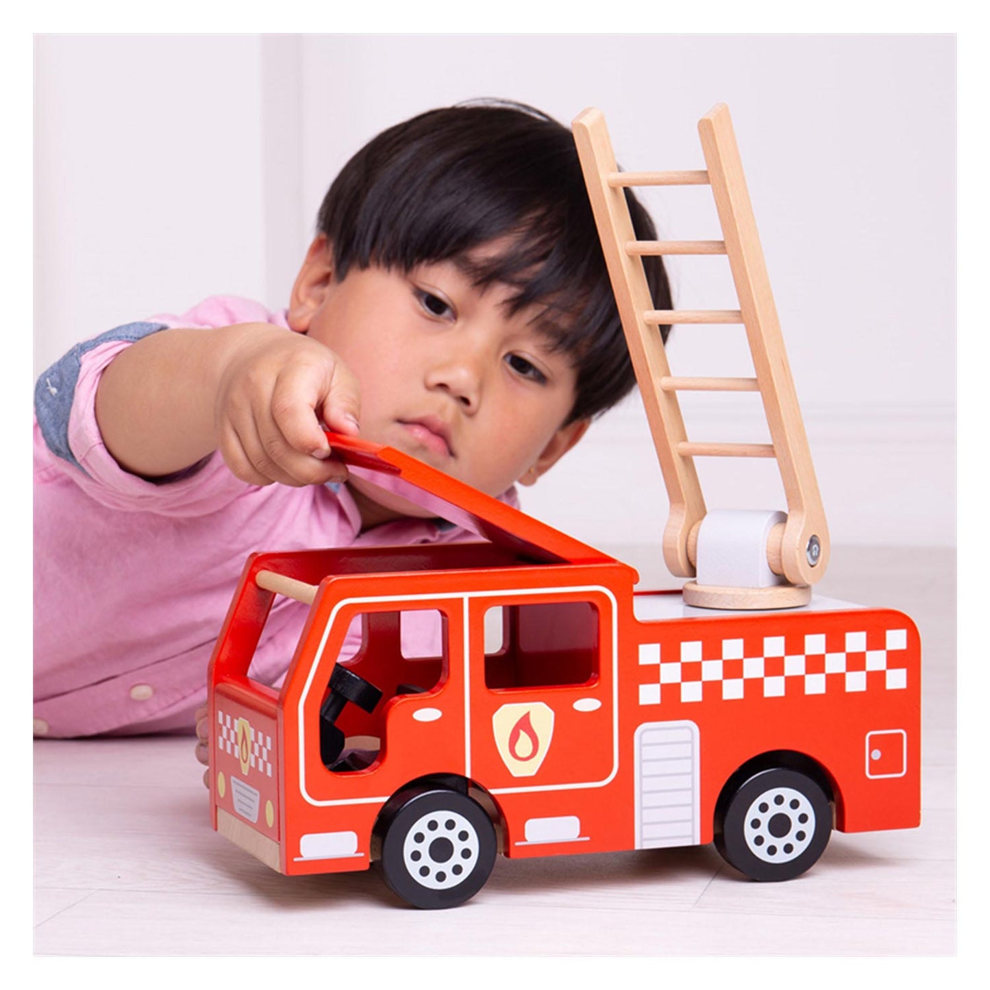 Bigjigs Wooden Fire Truck