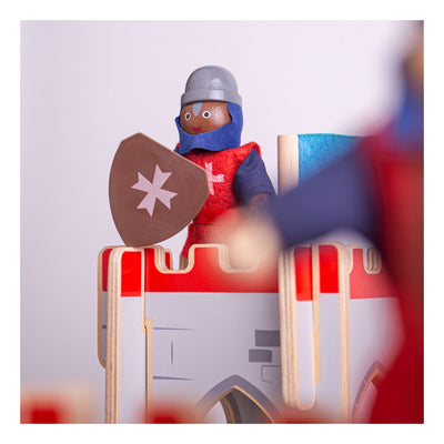 Bigjigs Caballeros medievales de madera, 4to.