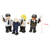 Tidlo Wooden Dollhouse Dolls Police e Crook, 4st.