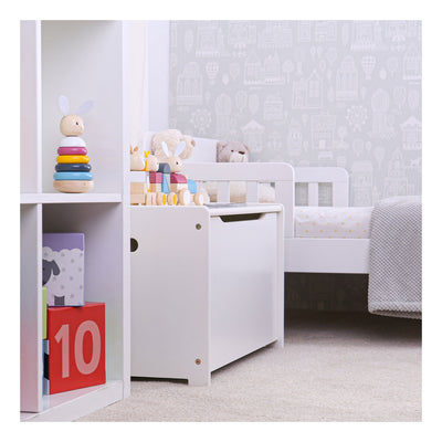 Tidlo Wooden Toy Box White