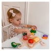 Tidlo Wooden Cutting Vegetable Play, 20dlg.