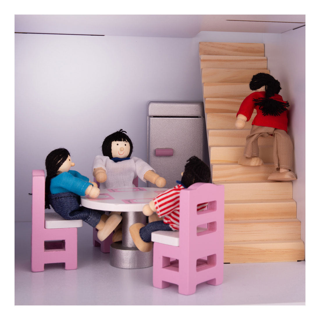 Tidlo wooden dollhouse furniture kitchen, 9dlg.