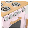 Tidlo in legno gioca cucina rurale rosa, 7dlg.