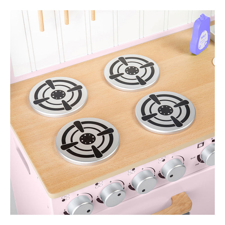 Tidlo Wooden Play Kitchen Rural Rural, 7dlg.