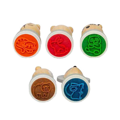 Bigjigs Stamps de madera, 5st.