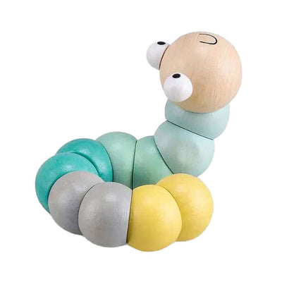 Bigjigs Wooden Worm - Pastel