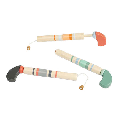 Pistola de madera bigjigs con corcho