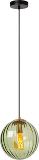 Lucide monsaraz - lámpara colgante - ø 25 cm - 1xe27 - verde