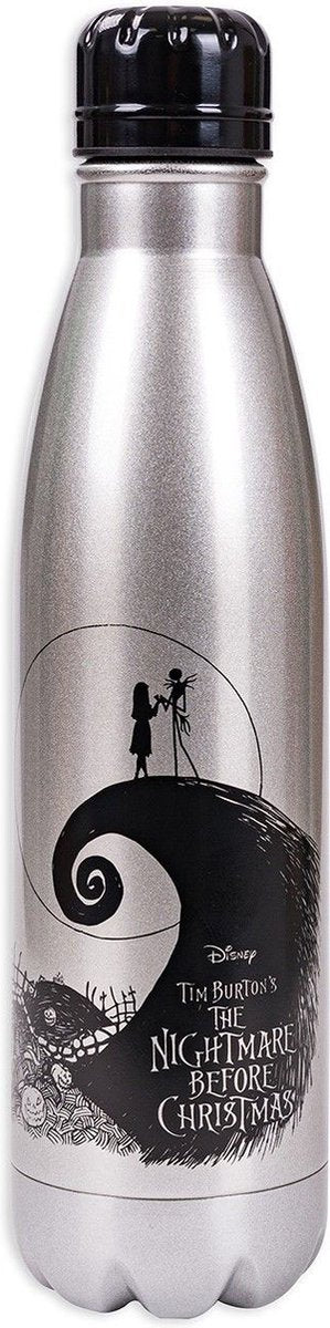 Pesadilla antes de Navidad (silueta) botella de bebidas de metal