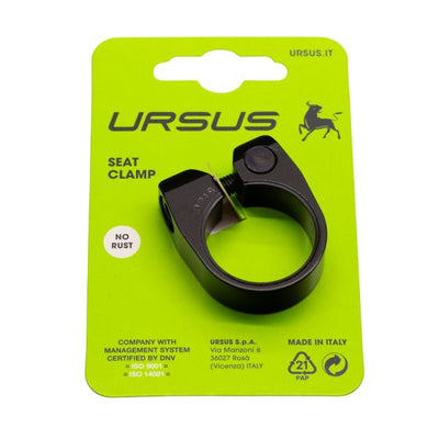 Ursus zadelpenklem ø31.8 mm aluminium - zwart