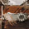 Esencia | Piscina de diseño blanco verde alrededor de 305x76 cm