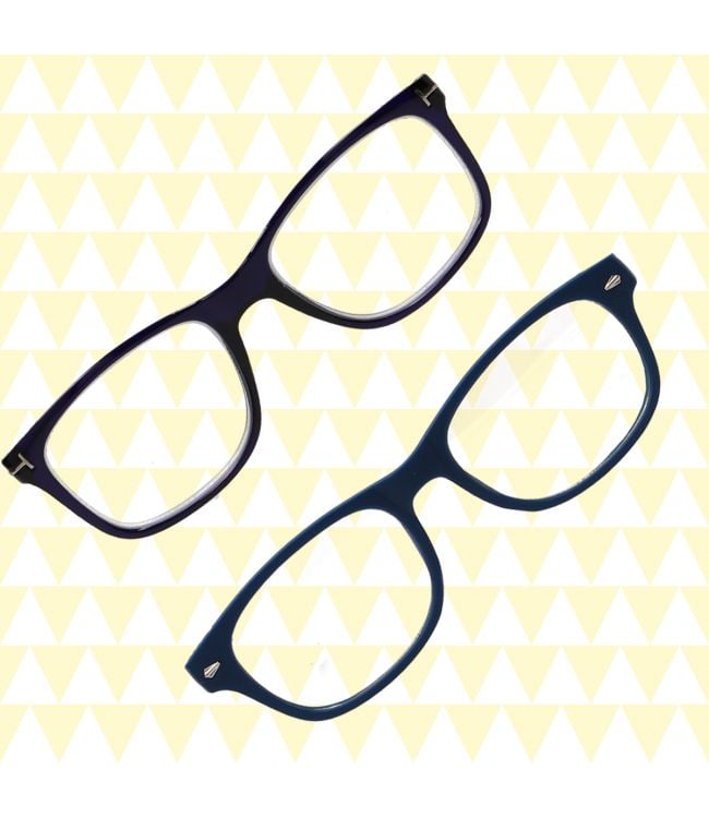 Spectrum Spectrum Reading Glasses Blue Black Assorti Square