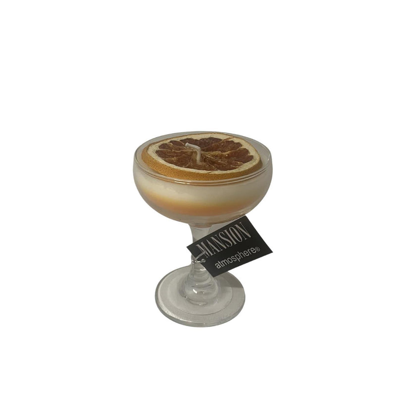 Vela perfumada atmósfera mansión en vaso sorbete verde marrón
