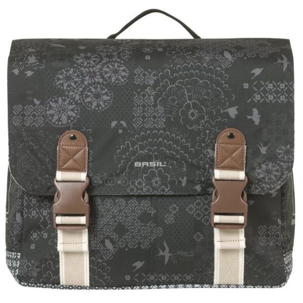 Basil Bicycle bag Double Boheme Charcoal Mik 35L