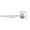 Rem binnenkabels Elvedes 2250mm RVS Slick Ø1,5mm T-nippel (100 stuks)